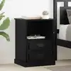 Image de Cabinet De Chevet Chêne Noir 36 X 43 X 60 Cm Bois D'ingénierie Vidaxl