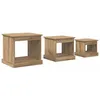 Image de Tables basses gigognes - vidaXL - Chêne artisanal - Bois dingénierie - 48x45x45 cm - Ensemble de 3 pièces