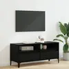 Image de Meuble Tv Avec Tiroir Chêne Noir 100 X 34,5 X 44,5 Cm Vidaxl