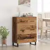 Image de Buffet Bois Ancien 69,5 X 34 X 90 Cm Bois D'ingénierie Et Fer Vidaxl
