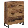 Image de Vidaxl buffet bois ancien 69,5 x 34 x 90 cm bois d'ing ©nierie et fer