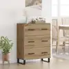Image de Buffet Avec Tiroir Chêne Artisanal 69,5 X 34 X 90 Cm Vidaxl
