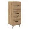 Image de Vidaxl buffet chêne artisanal 34 x 34,5 x 90 cm bois d'ingénierie