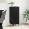 Image de Buffet Chêne Noir 34 X 34,5 X 90 Cm Bois D'ingénierie Vidaxl