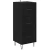 Image de Vidaxl buffet chêne noir 34 x 34,5 x 90 cm bois d'ingénierie