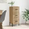 Image de Buffet Chêne Artisanal 34 X 34,5 X 90 Cm Bois D'ingénierie Vidaxl