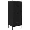 Image de Vidaxl buffet ch  ne noir 34 x 34,5 x 90 cm bois d'ing ©nierie