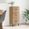 Image de Buffet Chêne Artisanal 34 X 34,5 X 90 Cm Bois D'ingénierie Vidaxl