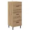 Image de Vidaxl buffet chêne artisanal 34 x 34,5 x 90 cm bois d'ingénierie