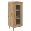 Image de Vidaxl buffet ch  ne artisanal 34 x 34,5 x 90 cm bois d'ing ©nierie
