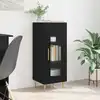 Image de Buffet Chêne Noir 34 X 34,5 X 90 Cm Bois D'ingénierie Vidaxl