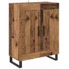 Image de Buffet moderne en bois dingénierie - vidaXL - 69 5x34x90 cm - Bois ancien - Grand espace de rangement - 2 portes