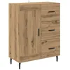 Image de Buffet moderne en bois dingénierie - vidaXL - Chêne artisanal - 69 5x34x90 cm - Tiroir intégré - Porte à charnières