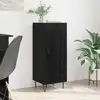 Image de Buffet Chêne Noir 34,5 X 34 X 90 Cm Bois D'ingénierie Et Fer Vidaxl