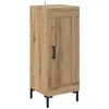 Image de Buffet en bois dingénierie - vidaXL - Chêne Artisanal - 34 5 x 34 x 90 cm - Bois dingénierie et fer - Portes battantes