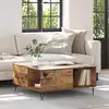 Image de Table Basse Bois Ancien 80 X 80 X 36,5 Cm Bois D'ingénierie Vidaxl