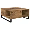 Image de Vidaxl table basse bois ancien 80 x 80 x 36,5 cm bois d'ingénierie