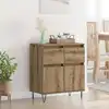 Image de Buffet Chêne Artisanal 60 X 35 X 70 Cm Bois D'ingénierie Et Fer Vidaxl