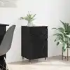 Image de Buffet Chêne Noir 40 X 35 X 70 Cm Bois D'ingénierie Et Fer Vidaxl
