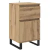 Image de Buffet moderne en bois dingénierie - vidaXL - Chêne artisanal - 35x40x70 cm - Avec tiroir - 1 porte affleurante