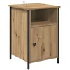 Image de Cabinet de chevet moderne - vidaXL - Chêne artisanal - 40x42x60 cm - Bois dingénierie - Étagères solides