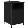 Image de Vidaxl cabinet de chevet chêne noir 40 x 42 x 60 cm bois d'ingénierie