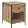 Image de Vidaxl cabinet de chevet avec tiroir chêne artisanal 40 x 42 x 50 cm