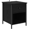 Image de Vidaxl cabinet de chevet chêne noir 40 x 42 x 50 cm bois d'ingénierie