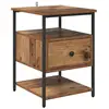 Image de Vidaxl cabinet de chevet bois ancien 40 x 42 x 56 cm bois d'ingénierie