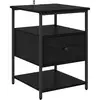 Image de Vidaxl cabinet de chevet chêne noir 40 x 42 x 56 cm bois d'ingénierie