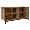 Image de Meuble TV moderne - vidaXL - Bois ancien - 100x40x50 cm - Bois dingénierie - 4 étagères - Poids maximal 60 kg