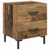 Image de Vidaxl cabinet de chevet avec tiroir bois ancien 40 x 35 x 47,5 cm