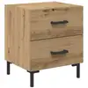 Image de Vidaxl cabinet de chevet avec tiroir chêne artisanal 40 x 35 x 47,5 cm