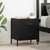 Image de Cabinet De Chevet Avec Tiroir Chêne Noir 40 X 35 X 47,5 Cm Vidaxl