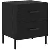 Image de Vidaxl cabinet de chevet avec tiroir chêne noir 40 x 35 x 47,5 cm