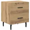 Image de Vidaxl cabinet de chevet avec tiroir chêne artisanal 40 x 35 x 47,5 cm