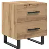 Image de Vidaxl cabinet de chevet avec tiroir chêne artisanal 40 x 35 x 47,5 cm