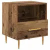 Image de Vidaxl table de chevet marron 40 x 35 x 47,5 cm bois d'ingénierie