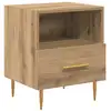Image de Vidaxl table de chevet marron 40 x 35 x 47,5 cm bois d'ingénierie