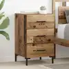 Image de Cabinet De Chevet Bois Ancien 40 X 40 X 66 Cm Bois D'ingénierie Vidaxl