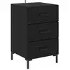 Image de Vidaxl cabinet de chevet chêne noir 40 x 40 x 66 cm bois d'ingénierie
