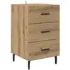 Image de Vidaxl cabinet de chevet avec tiroir chêne artisanal 40 x 40 x 66 cm