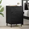 Image de Cabinet De Chevet Chêne Noir 40 X 40 X 66 Cm Bois D'ingénierie Vidaxl