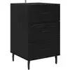Image de Vidaxl cabinet de chevet chêne noir 40 x 40 x 66 cm bois d'ingénierie