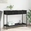 Image de Table Console Chêne Noir 100 X 34,5 X 75 Cm Bois D'ingénierie Vidaxl