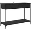 Image de Vidaxl table console chêne noir 100 x 34,5 x 75 cm bois d'ingénierie