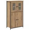 Image de Armoire haute contemporaine - vidaXL - Chêne artisanal - Bois dingénierie - 62x32x1065 cm - 4 portes