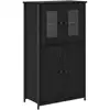 Image de Vidaxl haut armoire chêne noir 62 x 32 x 106,5 cm bois d'ingénierie