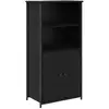 Image de Vidaxl haut armoire chêne noir 62 x 36 x 121,5 cm bois d'ingénierie