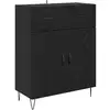 Image de Vidaxl buffet chêne noir 69,5 x 34 x 90 cm bois d'ingénierie